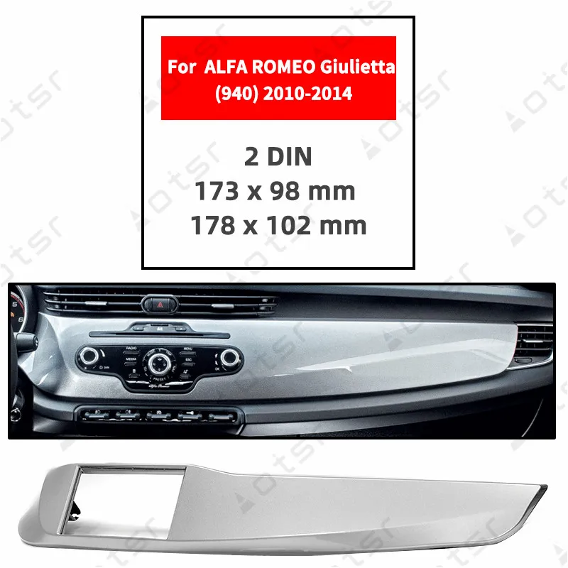 Автомобильный радиоприемник стерео Панель пластина для ALFA ROMEO Giulietta(940) 2010 2011 2012 2013 рамки Даш Комплект