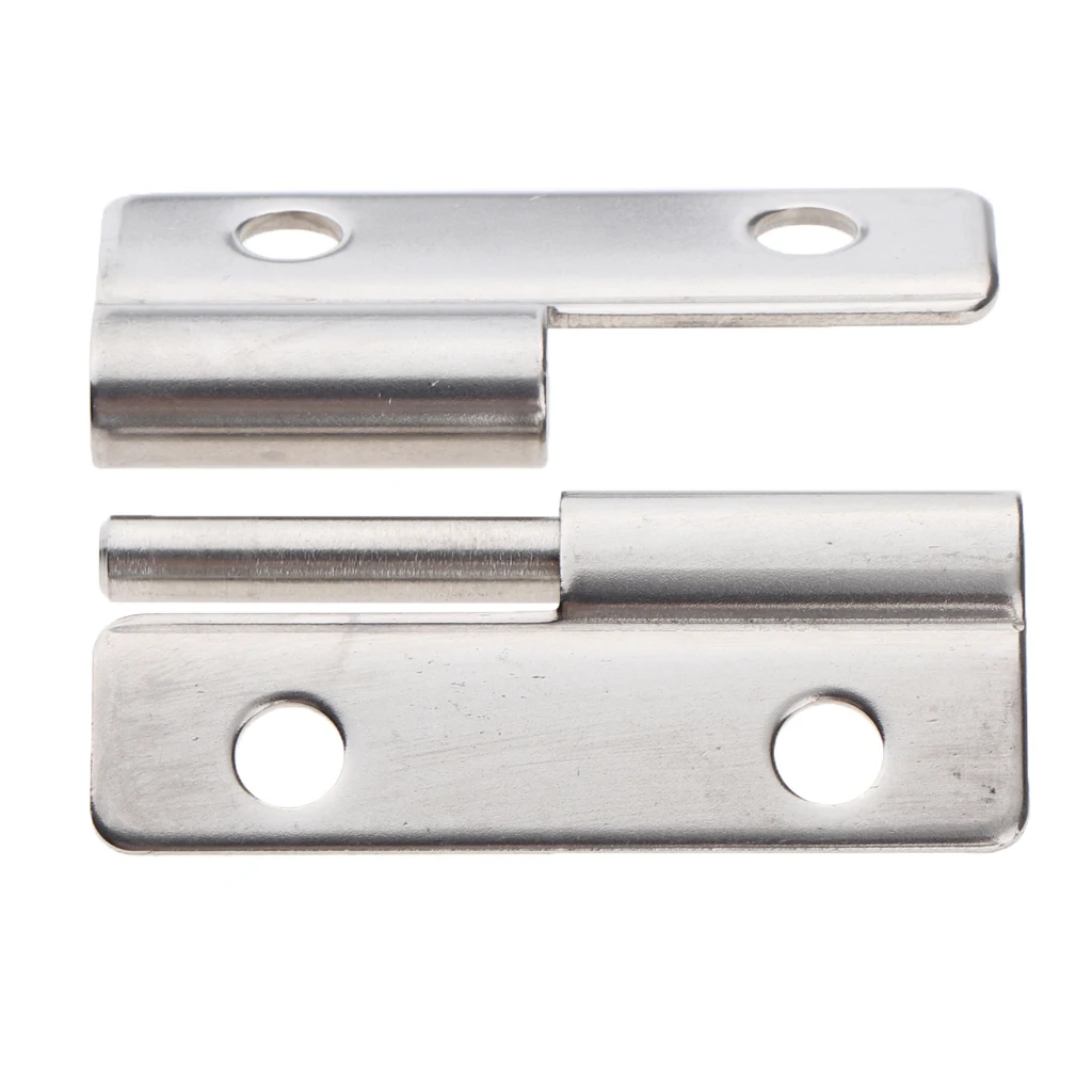 

Left -2 Inch Metal Foldable Retro Butt Hinge Silver Tone Middle Retro Butt Hinges for Long Door