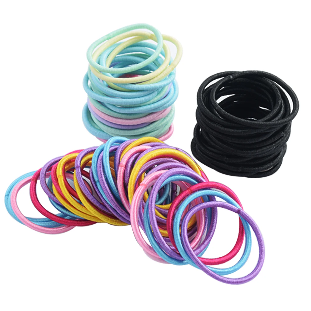 100 шт. Детские резинки для волос карамельных цветов | Дом и сад