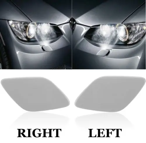 1 пара Серый L + R пассажира Крышка омывателя фар замена аксессуар для BMW E92 E93 3 серии