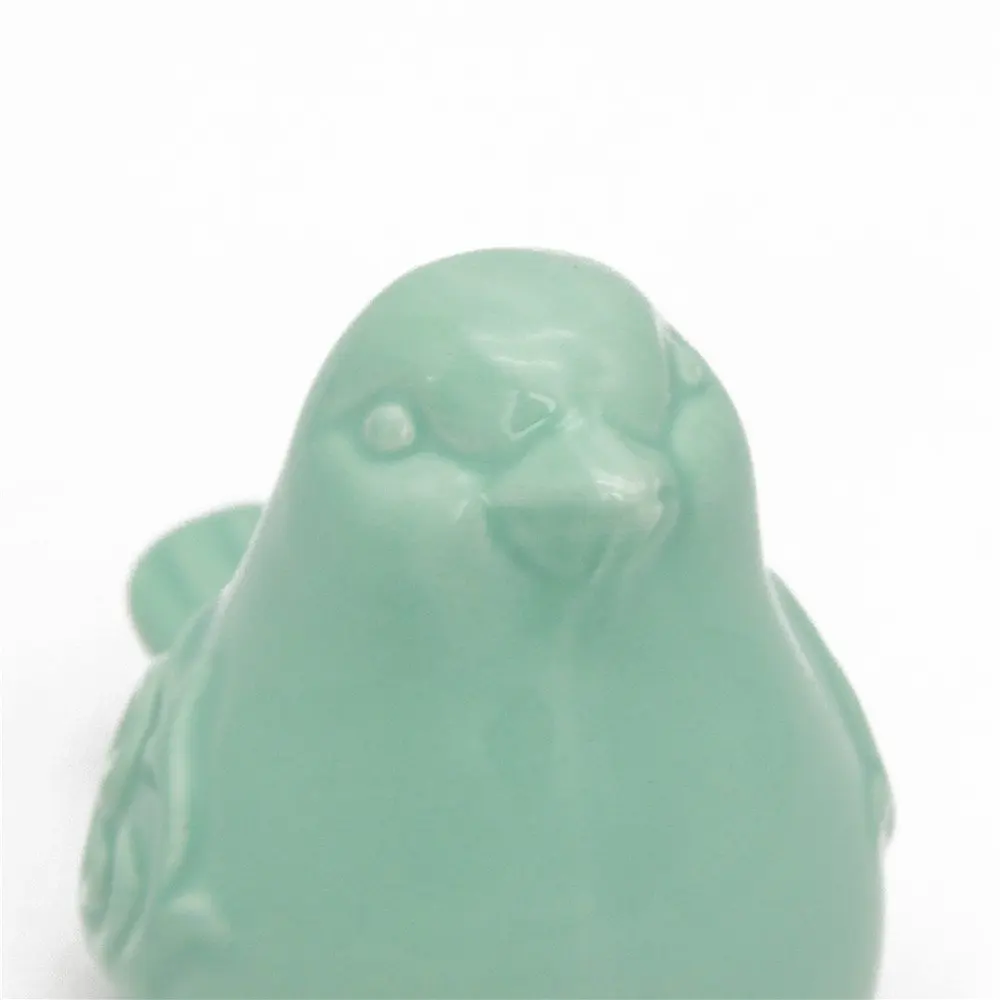 Скандинавская керамика фигурки птиц украшения синие зеленые белые птицы модель