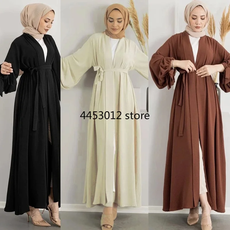 Новое кимоно Eid Abaya для женщин короткое однотонное Средний Восток Дубай