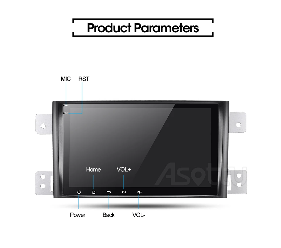 Asottu SU601 Android 9.0 PX6 car dvd for Suzuki Grand Vitara 2005-2012 multimedia headunit GPS Radio gps player stereo