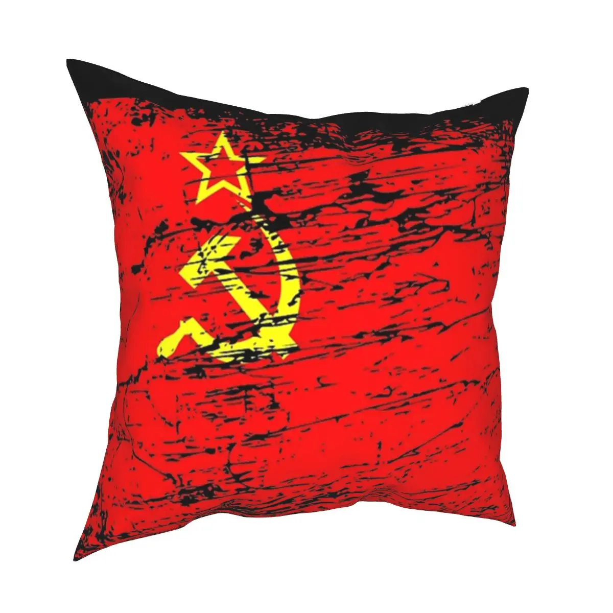 

Soviet Union USSR Russia Flag Square Pillow Covers Polyester Seat Communist Socialist Cushion Cover Cool Pillow Cover 45*45cm