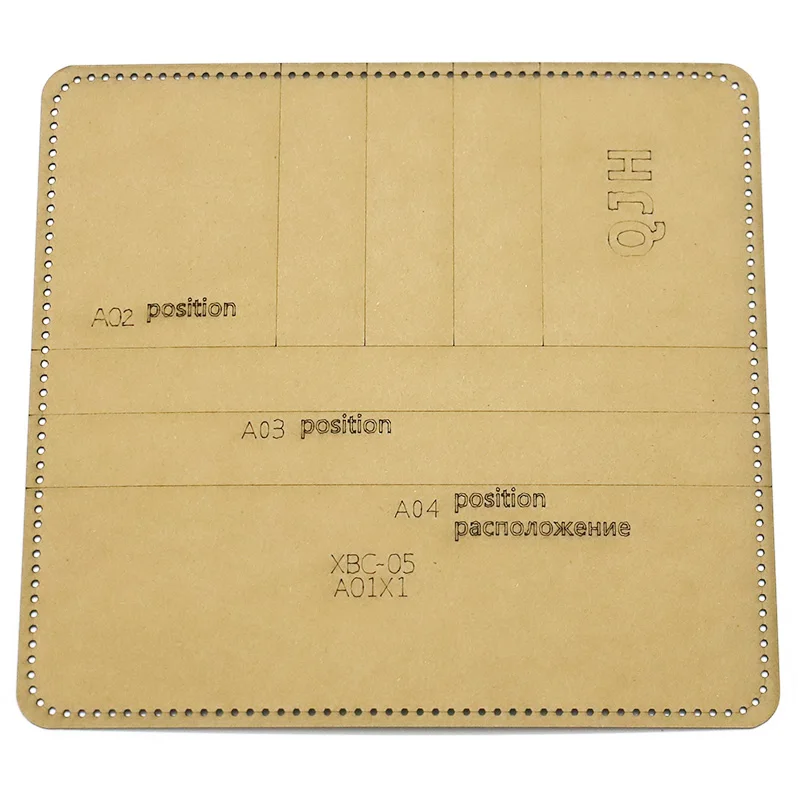 Бумажник для мужчин 9*10 см шаблон из крафтовой бумаги сделай сам кожаный кошелька