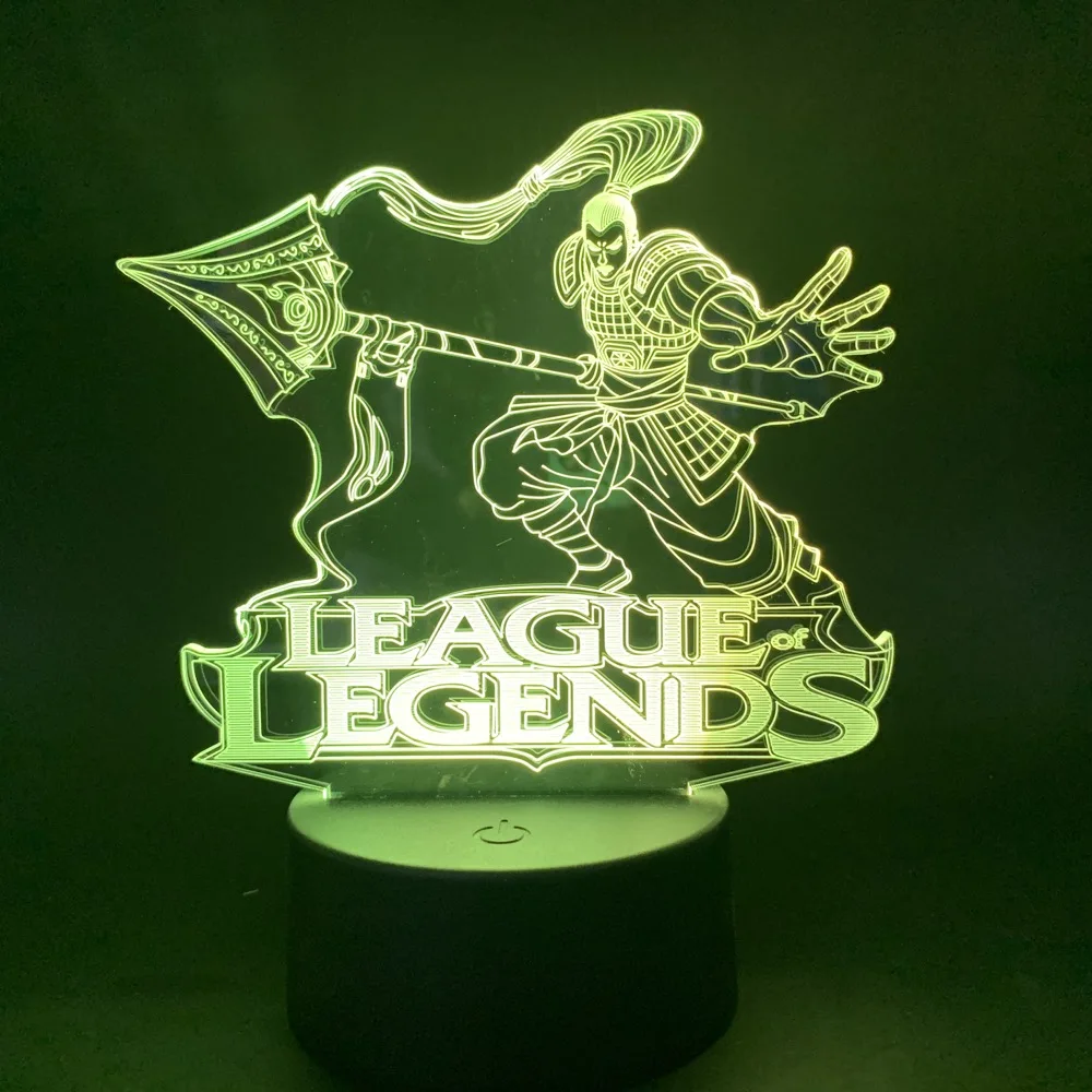 Светодиодный Ночной светильник лампа League of Legends Спальня украшения Чжао Xin ночной