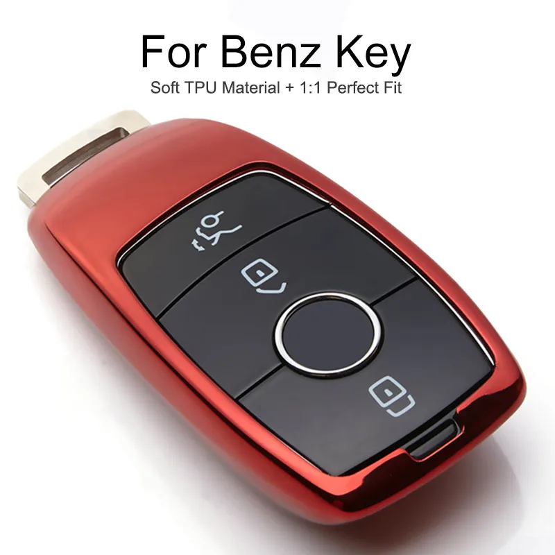 Чехол для автомобильного ключа из ТПУ Mercedes Benz E Class C A S W176 C180 W211 W204 CLA AMG W124 w203|Футляр