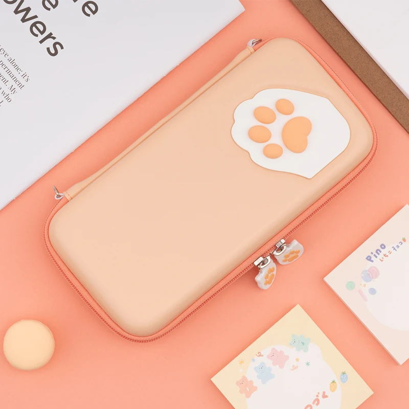 GeekShare Nintendo Switch Storage Bag Cute Cat Claw CP Hard Portable Bags For Lite And OLED Card Box NS Game Console | Электроника