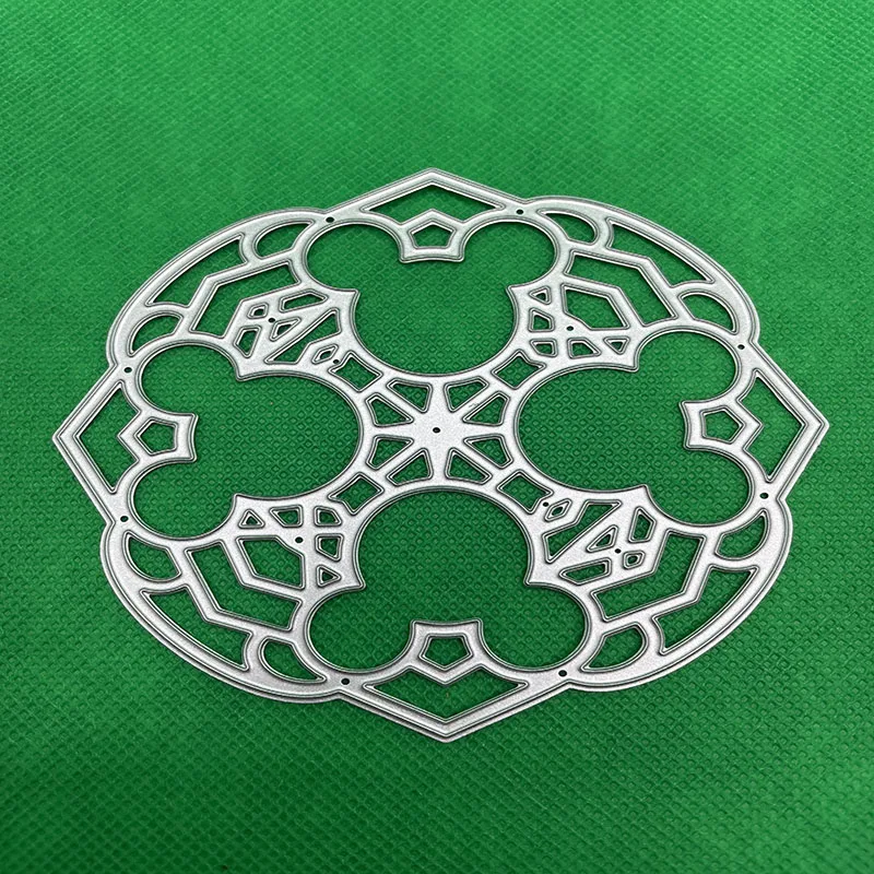 

Round Shape 2021 Metal Cutting Dies Stencil Scrapbooking DIY Album Stamp Paper Card Mold Embossing Decor