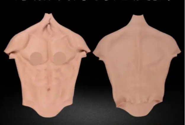 Hunk мужское Силиконовое боди для груди Мужская одежда формирования мышц футболка