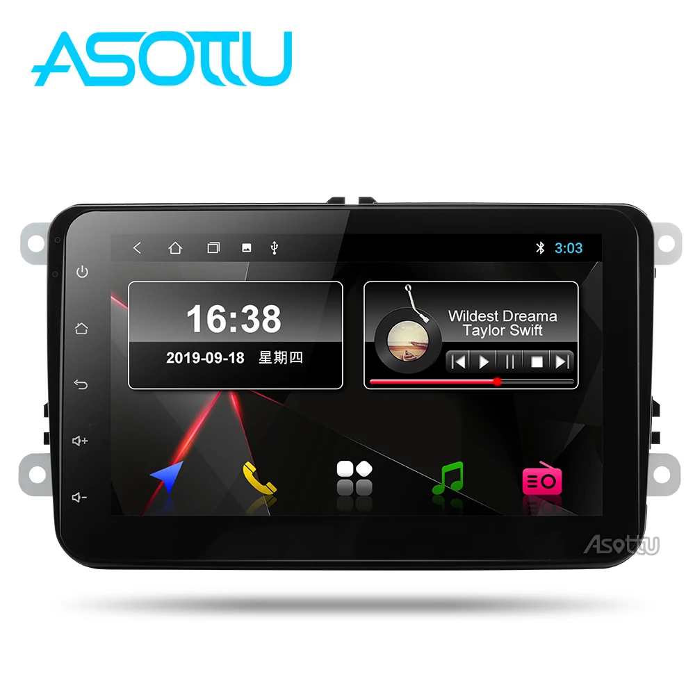 Автомобильный dvd Asottu VW303 px30 android 9,0 для VW polo golf passat tiguan skoda yeti superb rapid для skoda gps navi