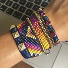 Женский браслет с геометрическим узором BLUESTAR 2021, повязка на руку с кристаллами ручной работы