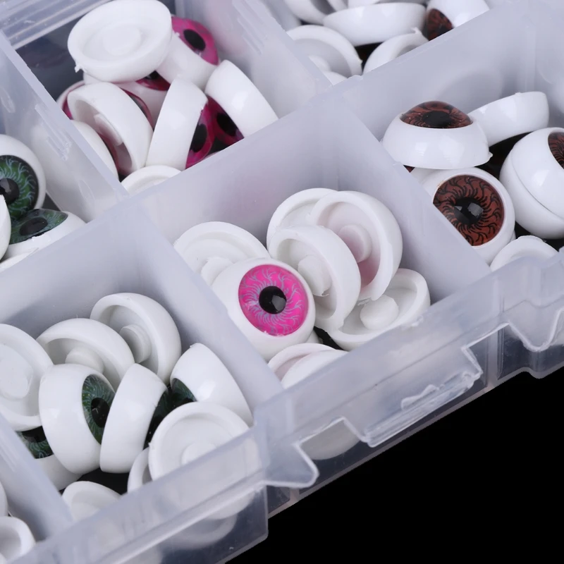 

C5AA 100Pcs Plastic Safety Doll Eyes For Animal Toy Puppet Making DIY Craft Accessories