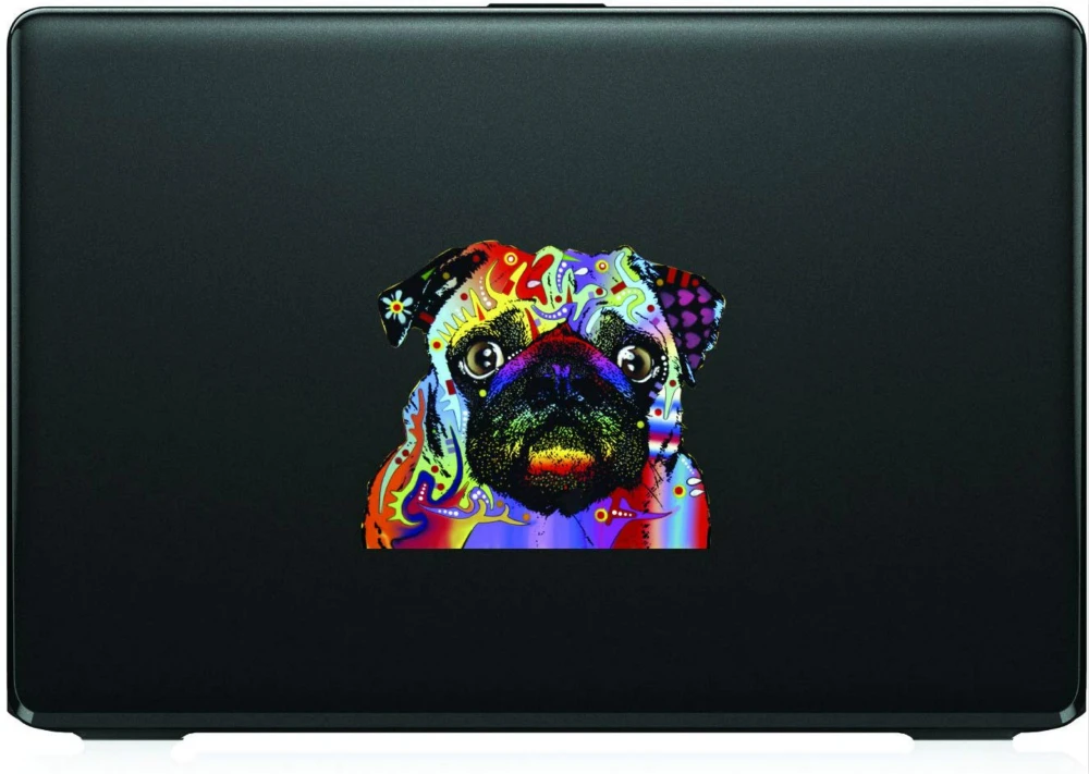 

Painting Art Car Sticker Lovely Pug Automobiles Motorcycles Decoration Engine Cover Window Rear end Decoration Decal 14cm*13cm