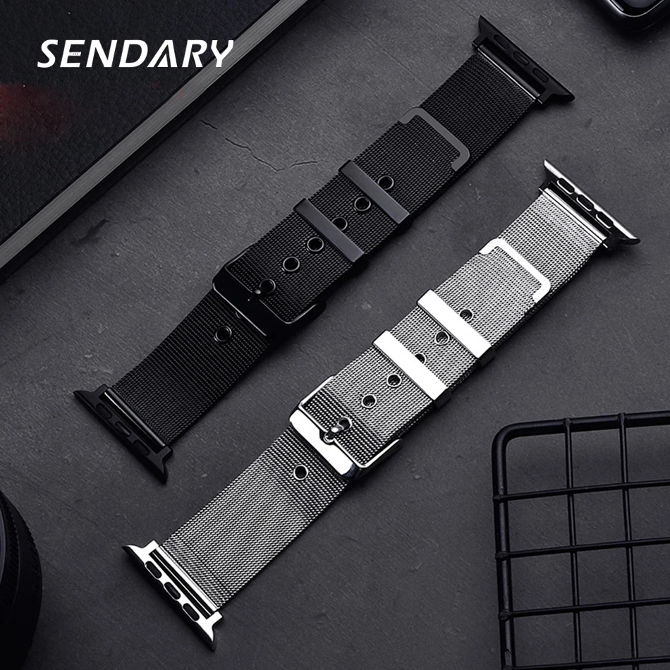Stainless Steel Loop Band for Apple Watch Band Strap 38/40/41MM for iWatch SE 7/6/5/4/3/2/1 42/44/45MM Bracelet Wrist Watchband