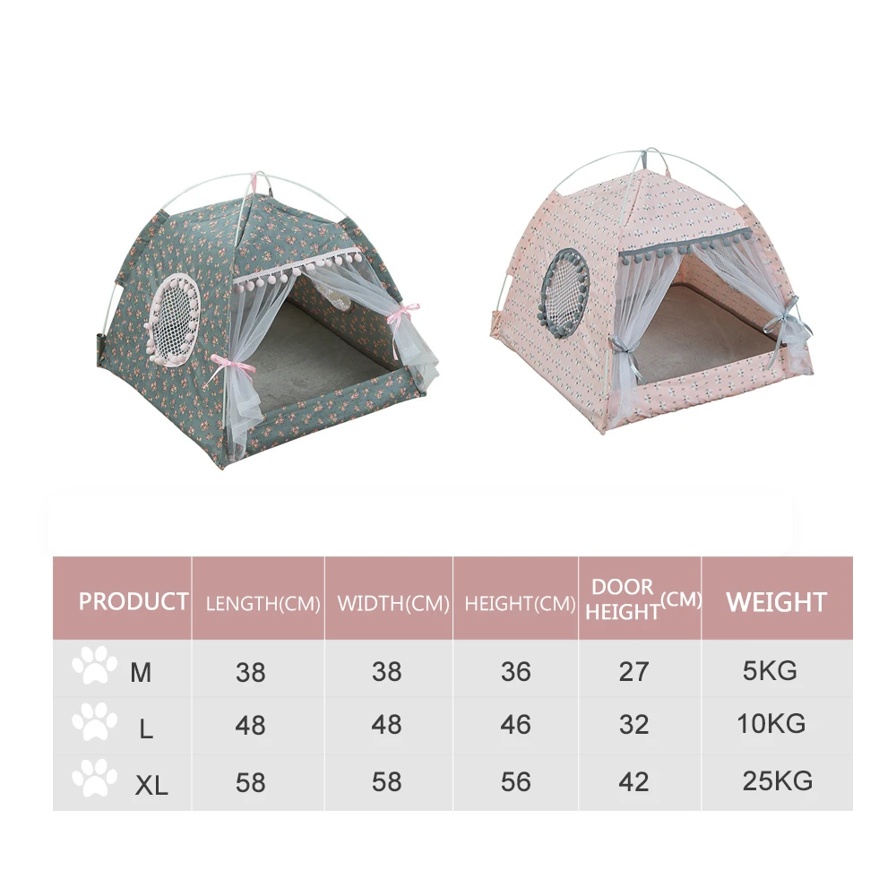 Полиэфирная ткань сетка для домашних животных уютный дом собака кошка складной