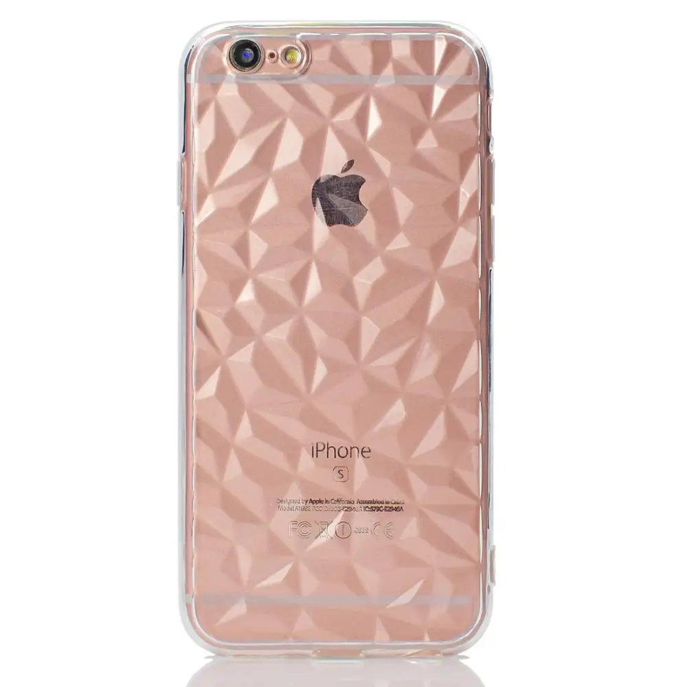 Чехол для iPhone 11 Pro Max XR Xs 3D Алмазный прозрачный мягкий ТПУ защитный чехол 7 8 6 Plus |