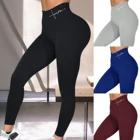 Леггинсы женские зимние бесшовные с высокой талией для занятий йогой