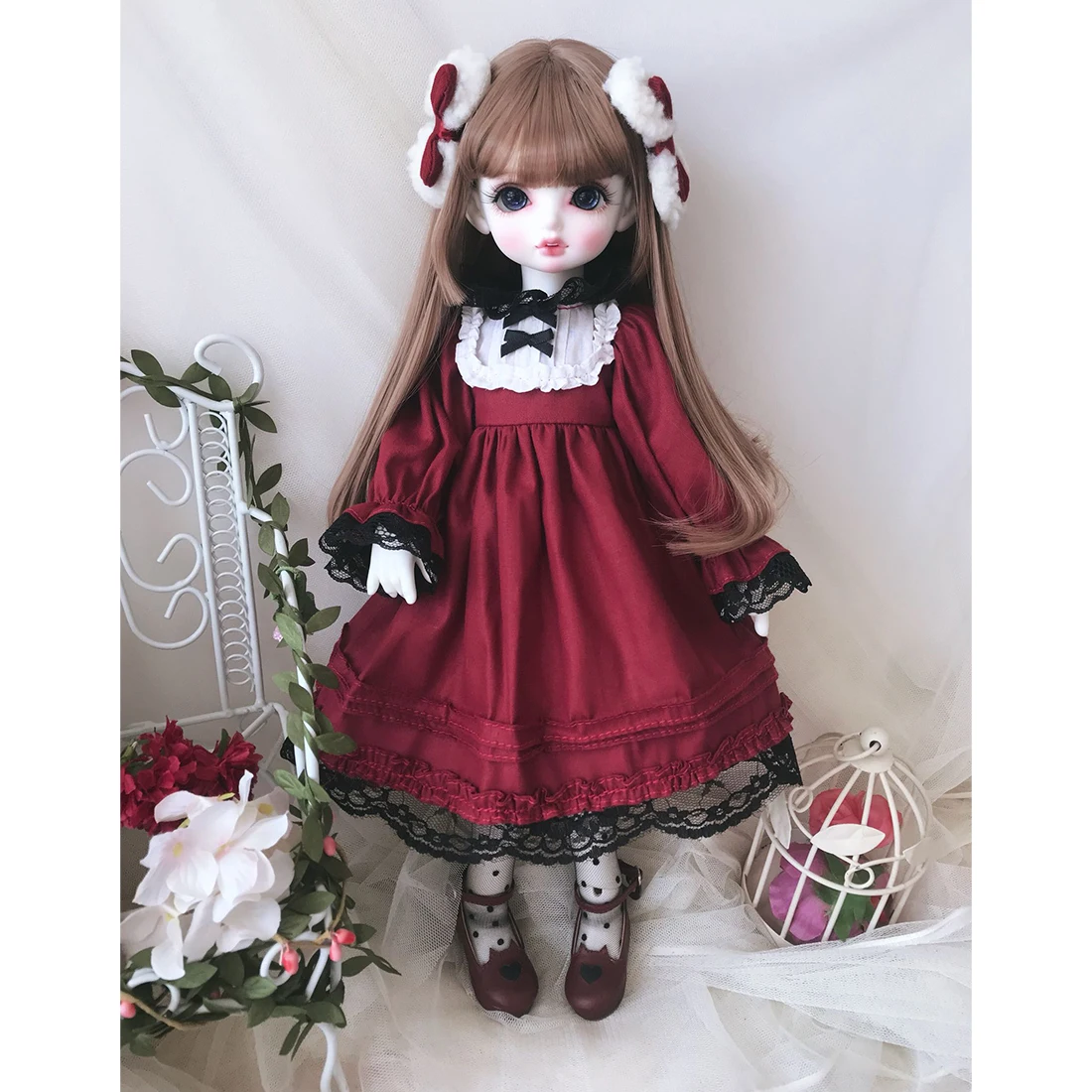 MODIKER винтажное Королевское Дворцовое лоскутное платье комплект одежды для 1/6 1/3 BJD