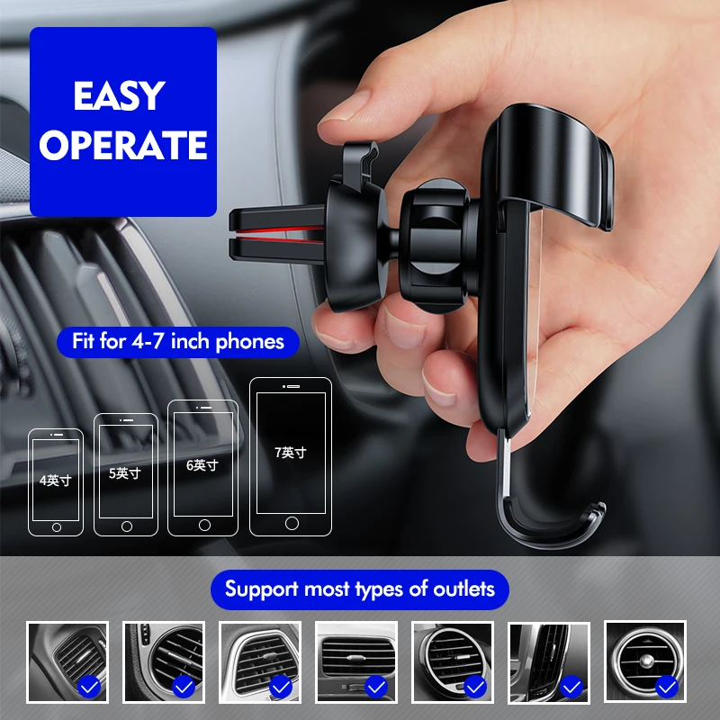 Автомобильный держатель LICHEERS для iPhone 13 Pro X Xs с креплением на вентиляционное