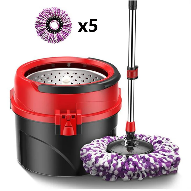 Новая креативная вращающаяся швабра с ведром Швабра для деревянных полов от пыли