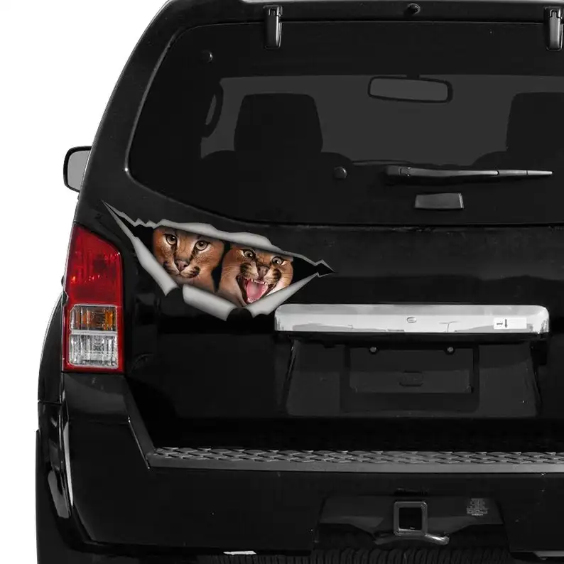 

2021 Two Caracals car decal, funny Caracal car decal, Caracal magnet