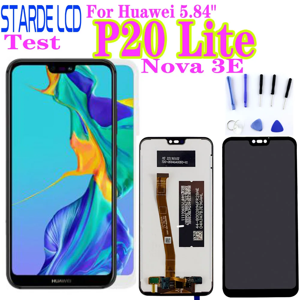 Для Huawei P20 Lite ANE LX1 LX3 ЖК дисплей сенсорный экран дигитайзер для сборки запасные