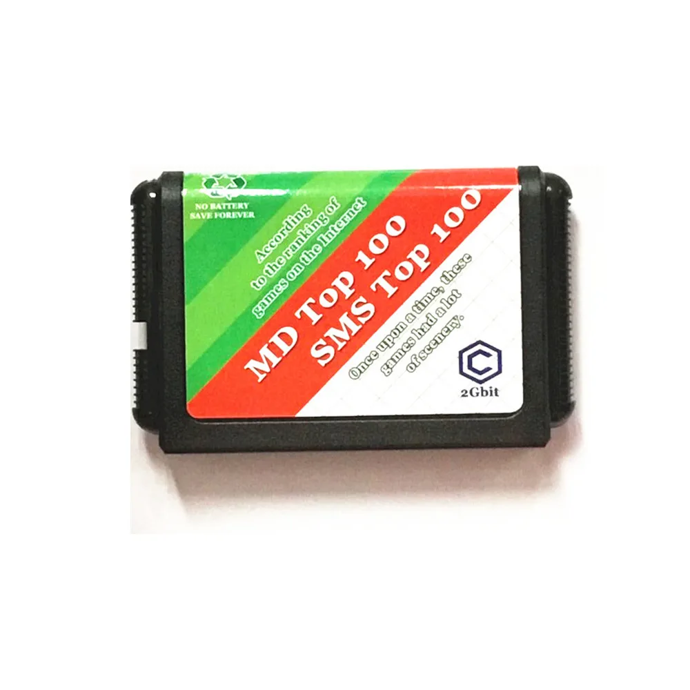 Новинка Лидер продаж 2G карточная игра 200in1 для sega Megadrive игровая консоль 100 Топ MD