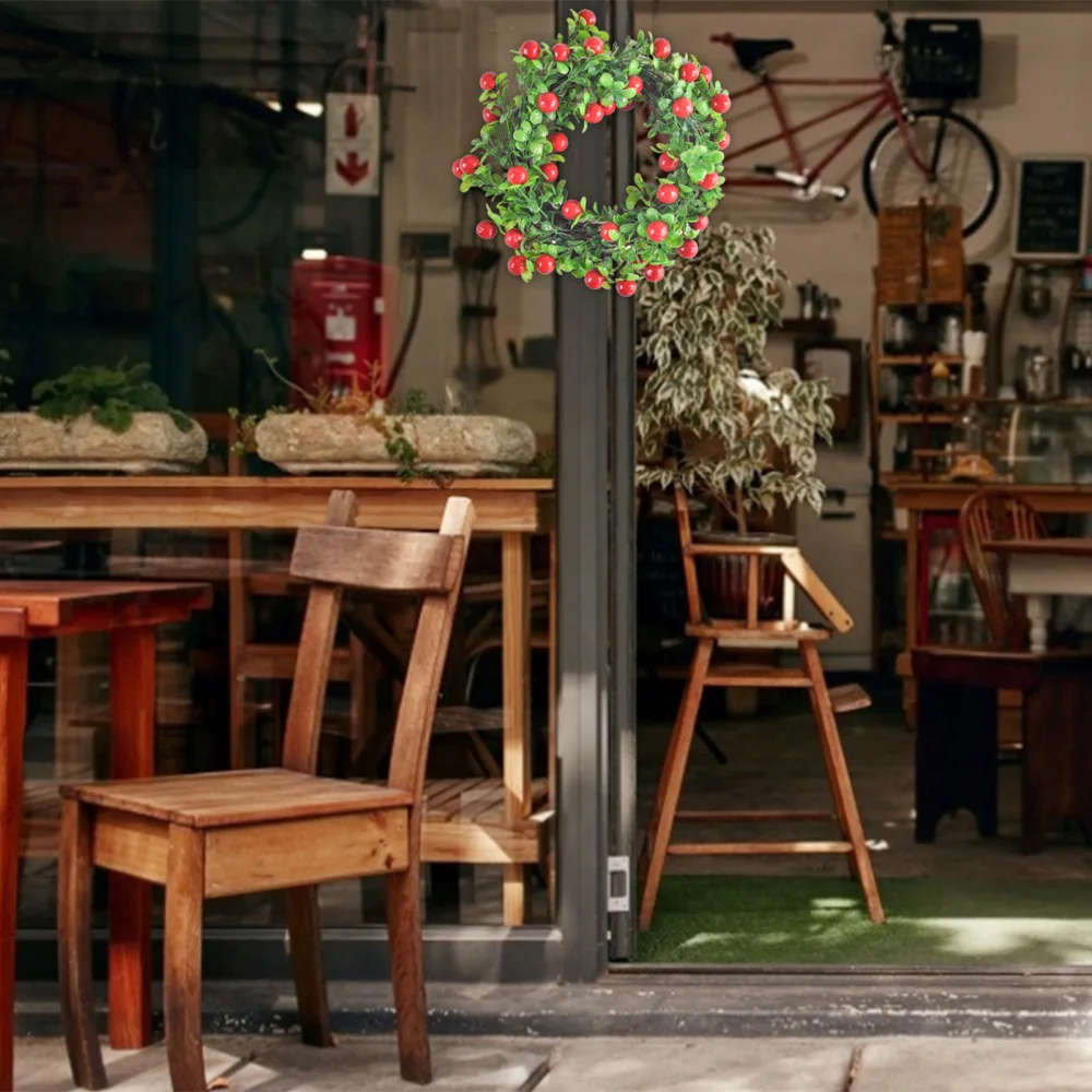 

Simulation Garland Party Festival Supplies For Front Door Wedding Diameter 27cm Circular Decor Natural Artificial Flower Wreath