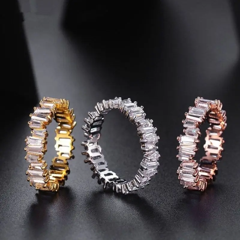 Женское кольцо с фианитом свадебное кубическим цирконием класса ААА Ювелирное