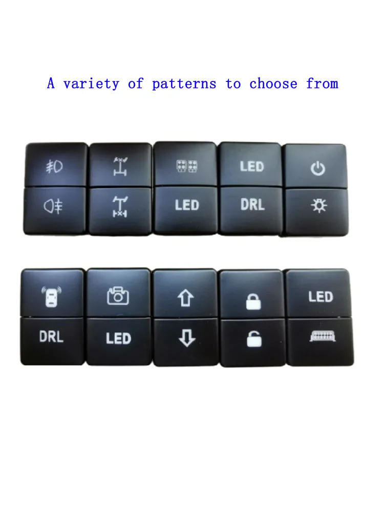 1 шт. двойной кнопочный переключатель противотуманные фары светодиодный