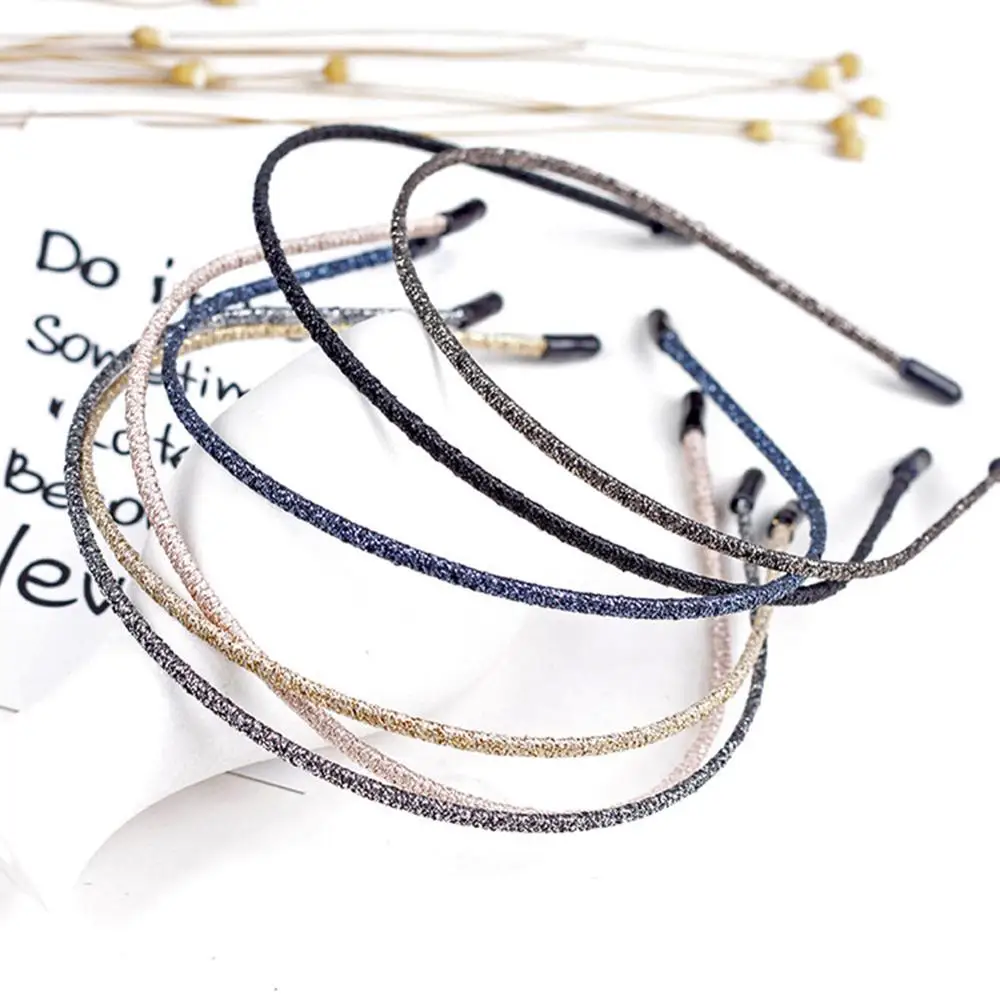 Блестящий обруч для волос с кристаллами и бусинами элегантная женская повязка на