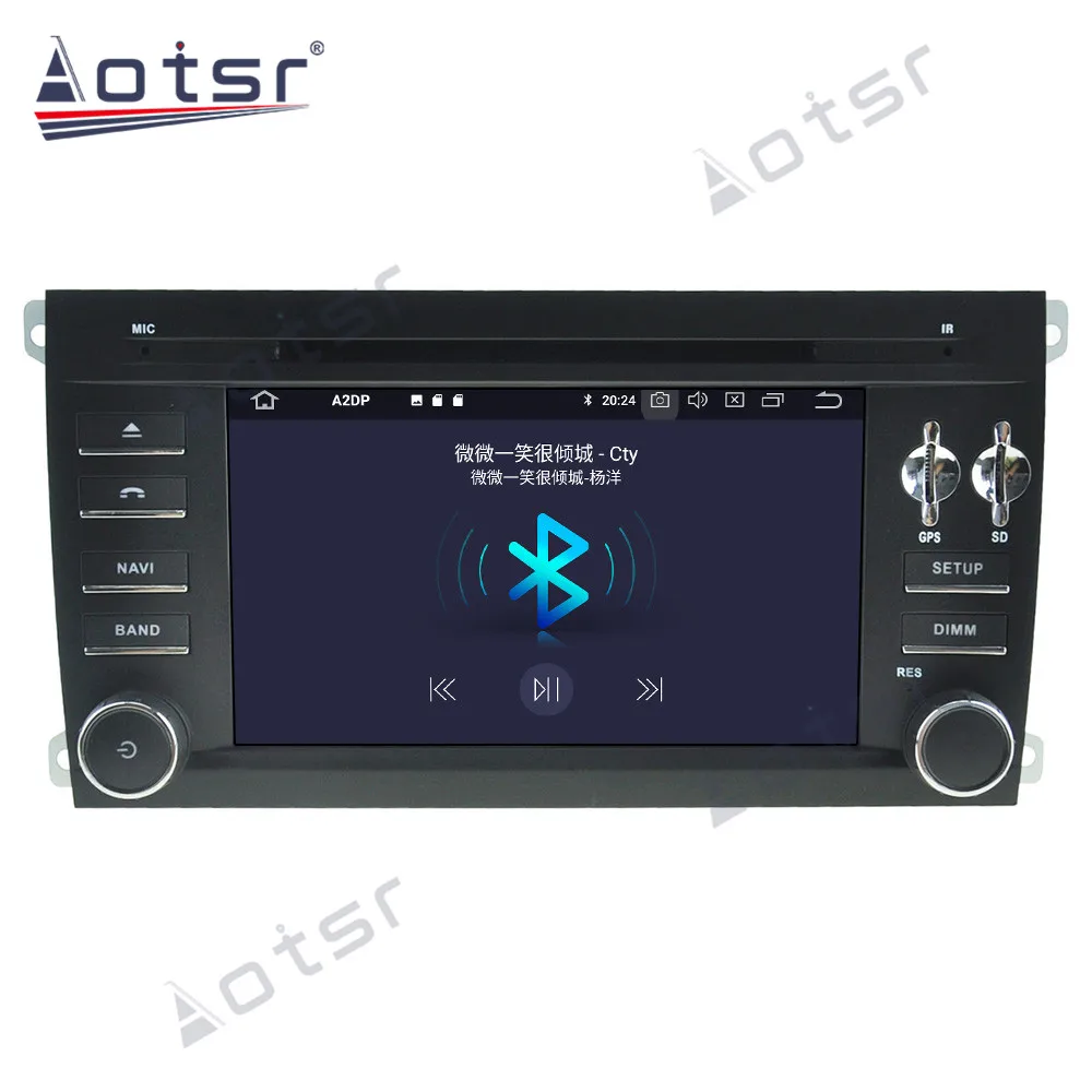 Автомобильное радио Aotsr Android 10 0 4 + 64 ГБ GPS-навигация DSP для Porsche Cayenne 2003-2010