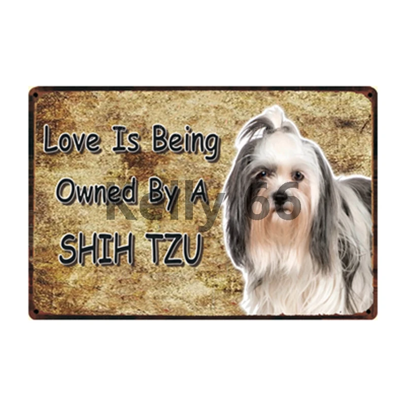 [Kelly66] собачий Хаски басенцзи колли Пиренеи Сиба ину металлический знак домашний