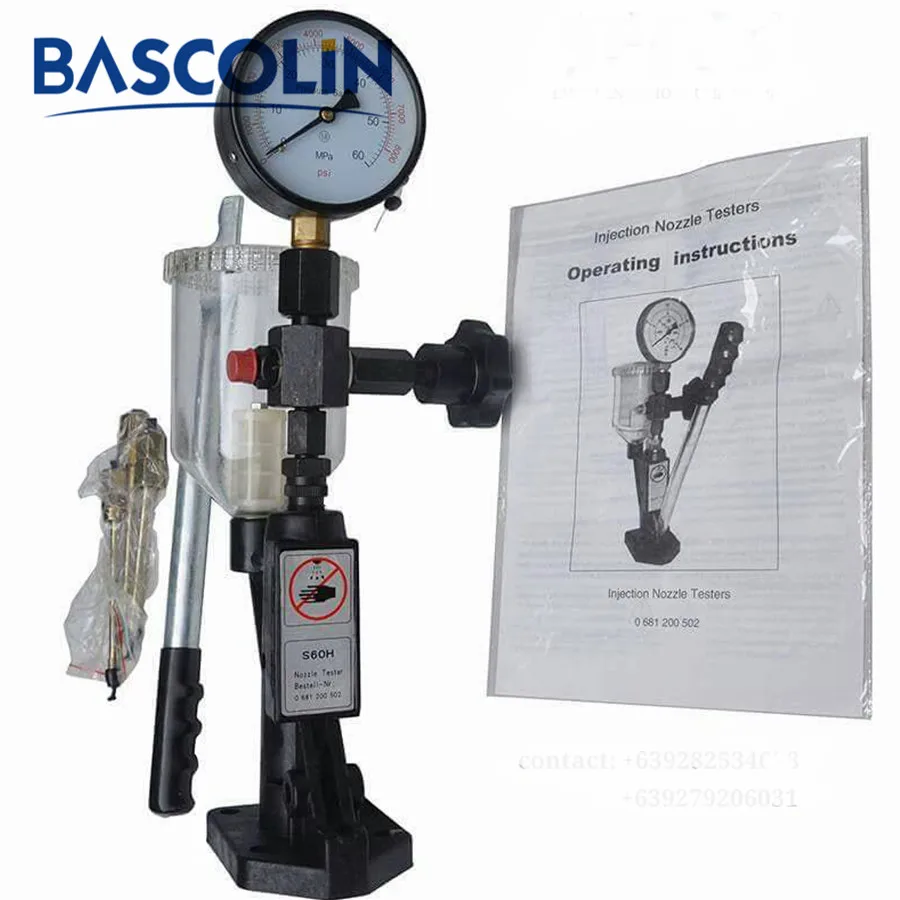 Машина для тестирования инжектора S60H инструменты форсунки калибровочный тест