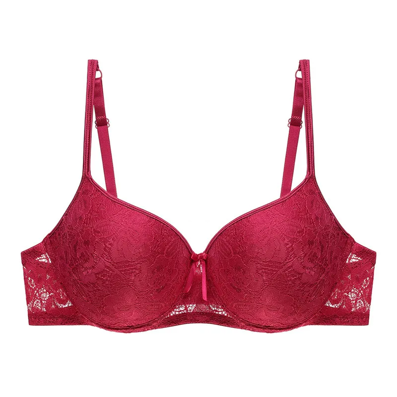 

Quality Women Sexy Push Up Bras Ladies Sexy Deep V Bra Women Stylish Floral Lace Non Padded Bras For Femme Plus Size
