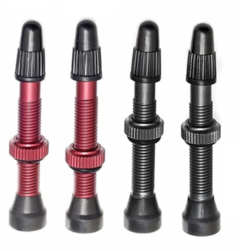 

1PCS No Tubes Tubeless Aluminum Valves 50mm MTB Road Bike