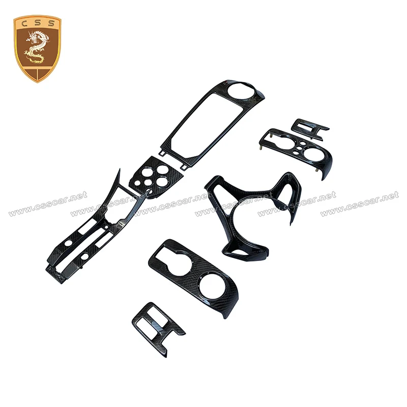 Запятые для McLaren MP4-12C 650S OEM углеродного волокна внутренняя крышка рулевого колеса Панель центральной консоли инструмент для отделки Панель планки