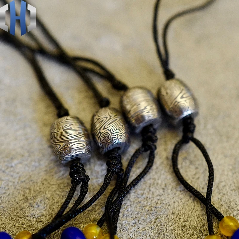 Дамасский нож подвеска креативная личность искусственный бисер подарок | Спорт и