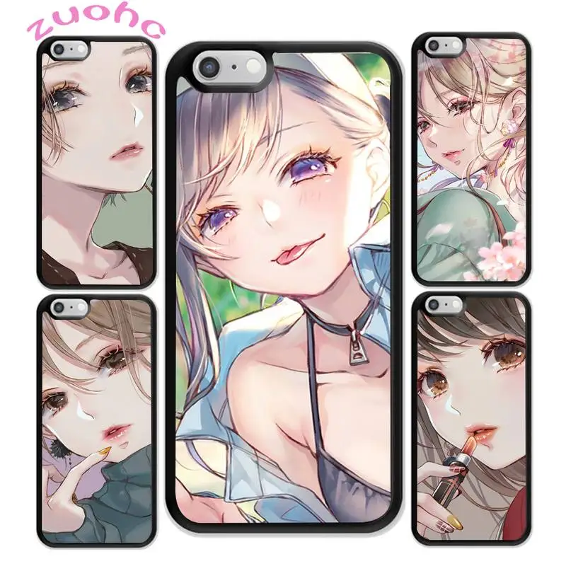 

Fashion Girl Sweet Case For Iphone 11 Original Iphone 11 Pro Max XR SE 2020 6S 7 8 Plus Plexiglass Hard Case For Iphone 12pro