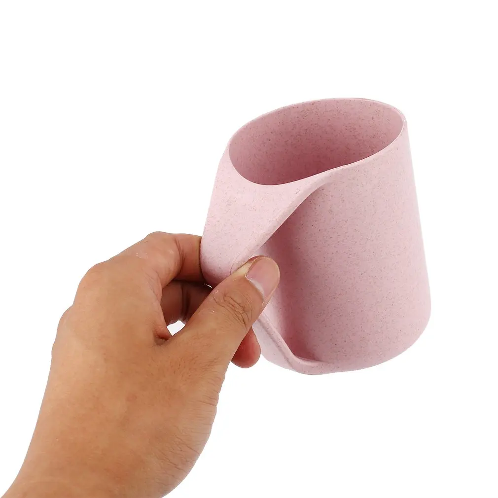 

Wheat Straw Modern Solid Pattern Ceramic Water Mug Creative Bevel Mug Coffee Cup for Home Office Best Gift for Lovers