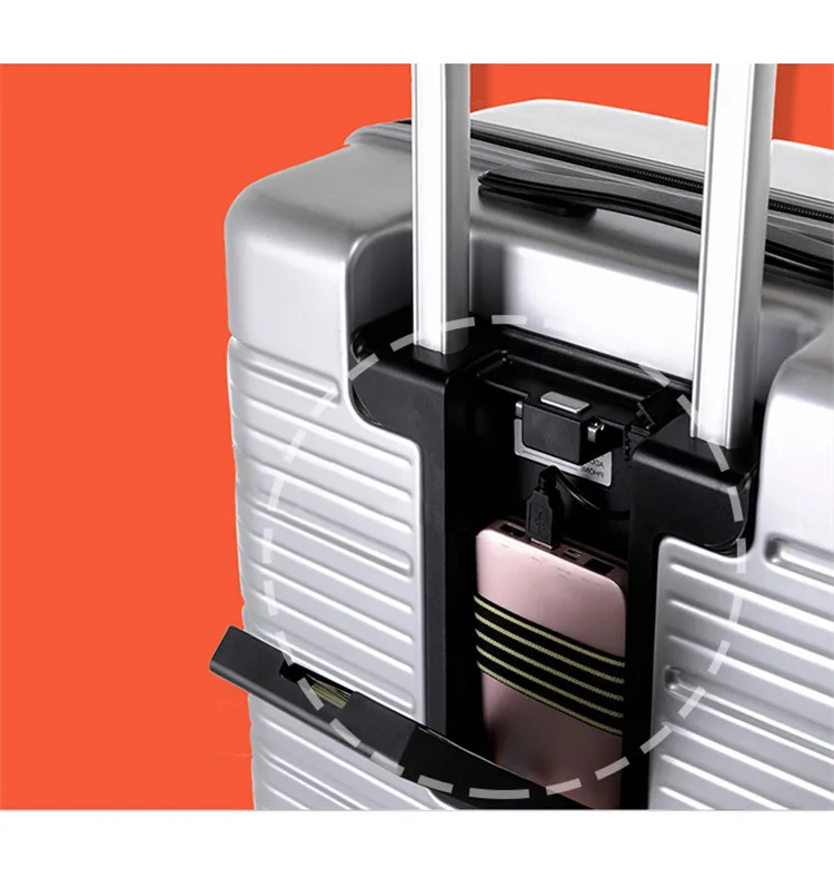 2" Дорожная сумка для багажа, заряжаемый чехол s Box с зарядным сокровищем, 24" колесная переноска, чехол на колесиках