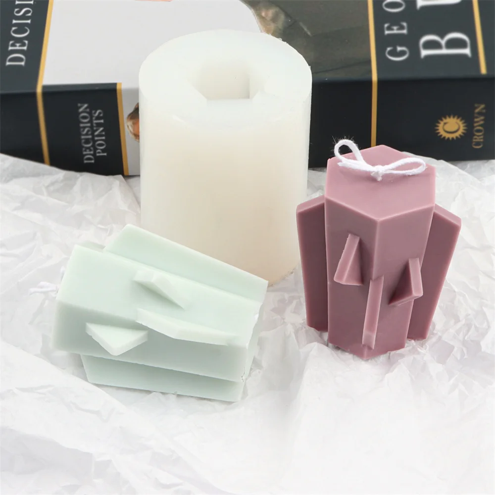 3D силиконовая форма для лестницы плоского моста свечи платформа с шестигранной