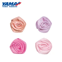 yama rose flower diameter 15mm%c2%b12mm 200pcsbag stain ribbon wedding party decoration diy crafts