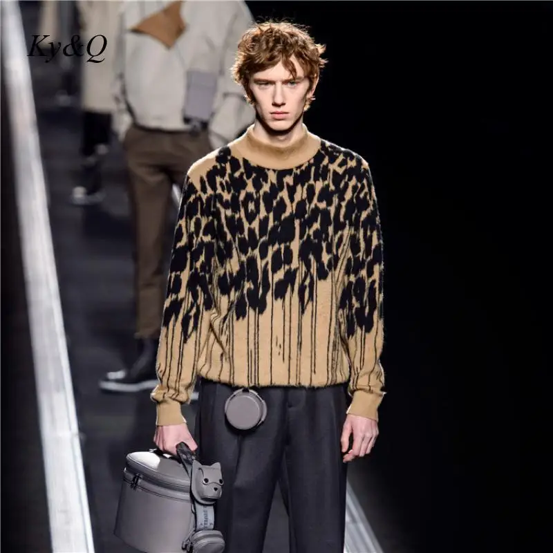 Брендовый дизайн 2020 зимний женский винтажный пуловер Цветочный жаккардовый