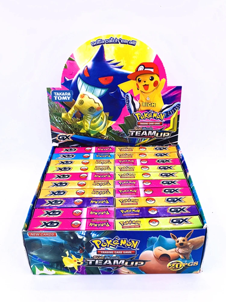 324/360/660 шт./кор. Pokemon карточные игрушки французская Торговая карточка игра солнце и
