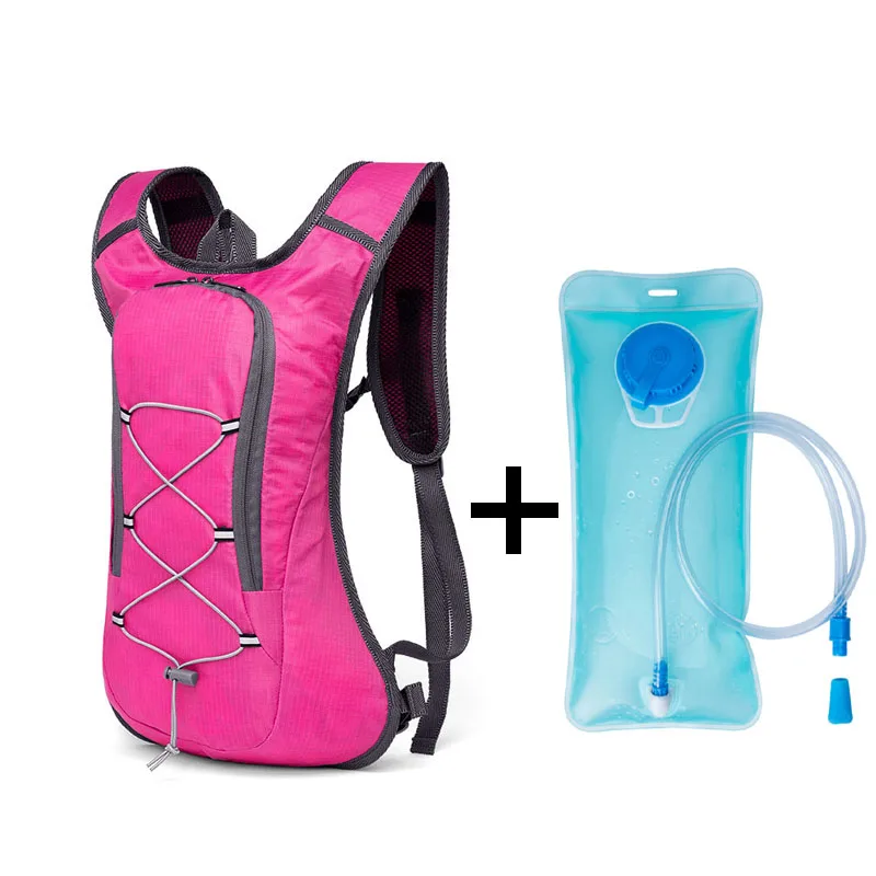 pink with water bag Водонепроницаемый 8L воды hydretion мешок, Велоспорт мочевого пузыря гидратор рюкзак для мужчин, дышащий Кемпинг рюкзак для воды, без сумки для воды - Цвет: pink with water bag