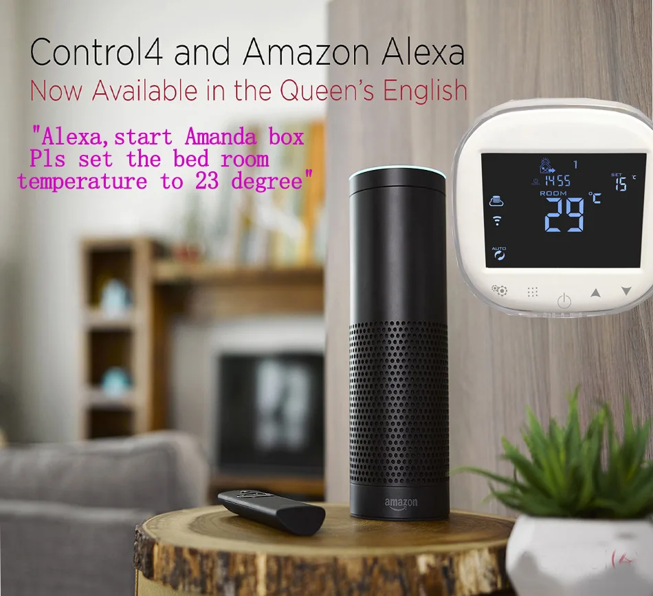 Терморегулятор для теплого пола Котельный термостат Умный термостат Wi-Fi Alexa Голосовое управление программируемый комнатный термостат Голосовое управление газовый котел Электрический напольный терморегулятор 220 в