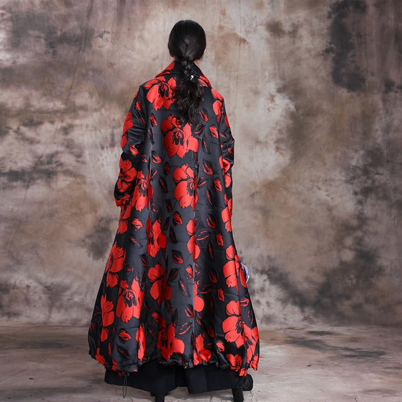 Длинная куртка парка в винтажном стиле зимнее пальто женская одежда новинка 2019