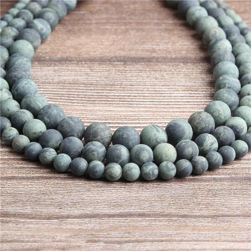 Серия натуральных ювелирных украшений Lanli матовые бусины россыпью из